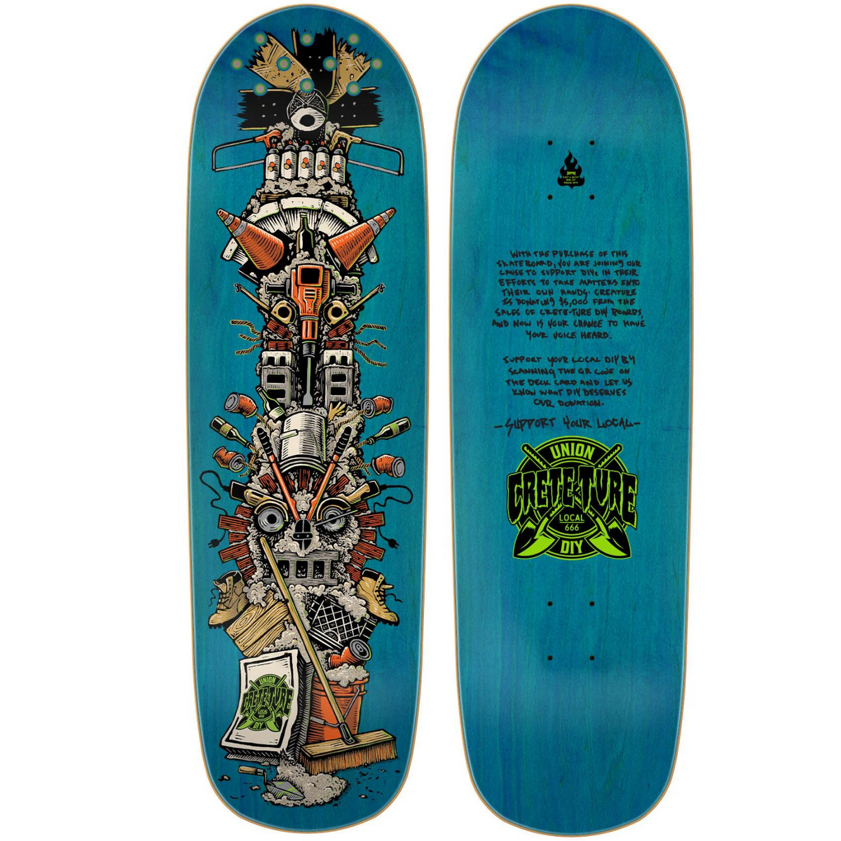 Creature Crete-Ture DIY Skateboard Deck - product image 1