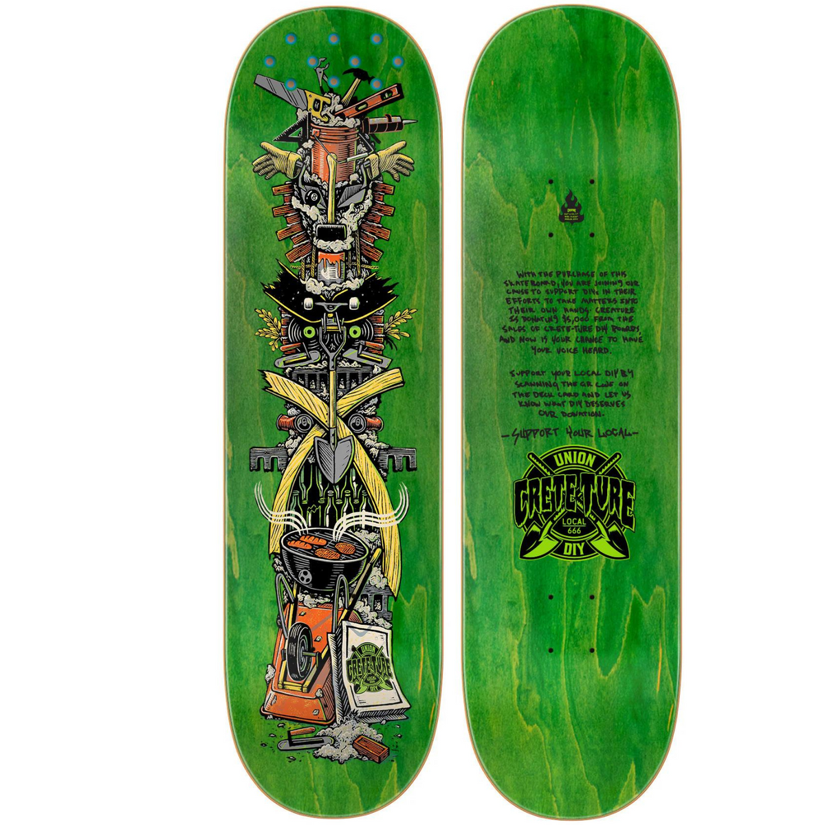 Creature Crete-Ture DIY Skateboard Deck - product image 2