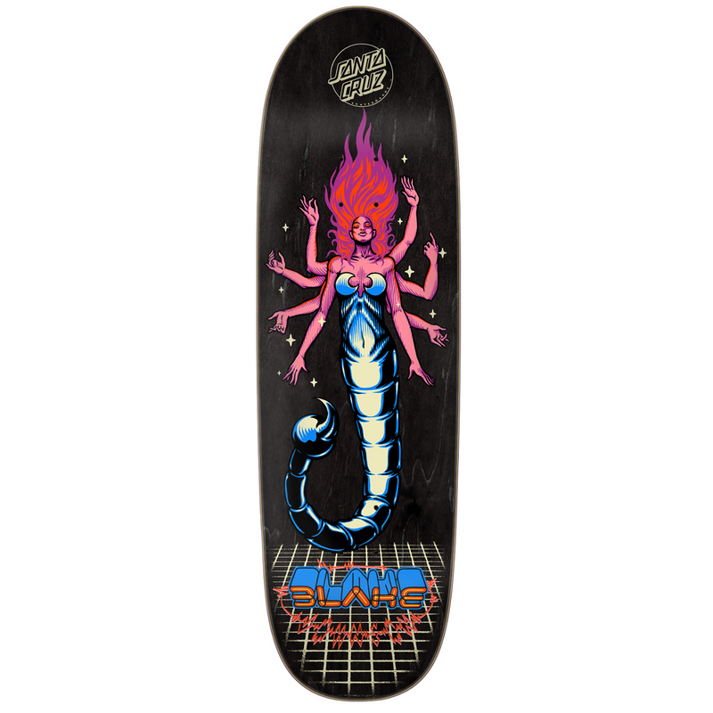 Santa Cruz Johnson Danger Zone 2 Shaped Skateboard Deck